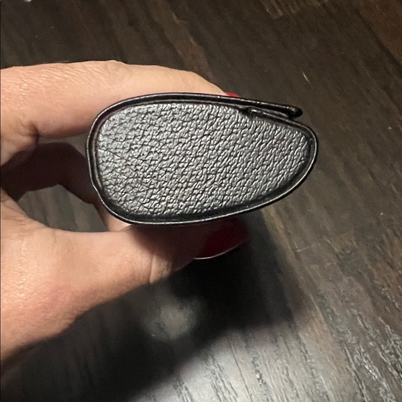 Authentic Burberry Black Sunglass Glasses Hard Case Brown Interior Unisex - Picture 7 of 11